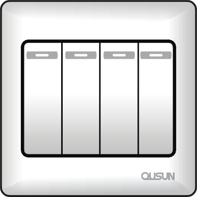 四位單極大蹺板開(kāi)關(guān)